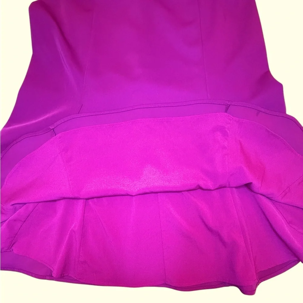 Harlyn Orchid Fit and Flare Halter Dress Plunging Drape Neckline Open Back XL - Picture 7 of 12